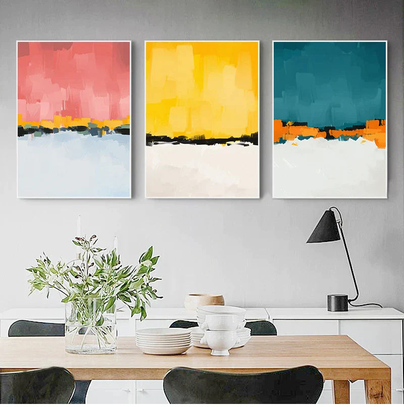 Harmony in Abstraction: Nordic Color Symphony