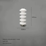 Nordic White Jade Glass Floor Lamp